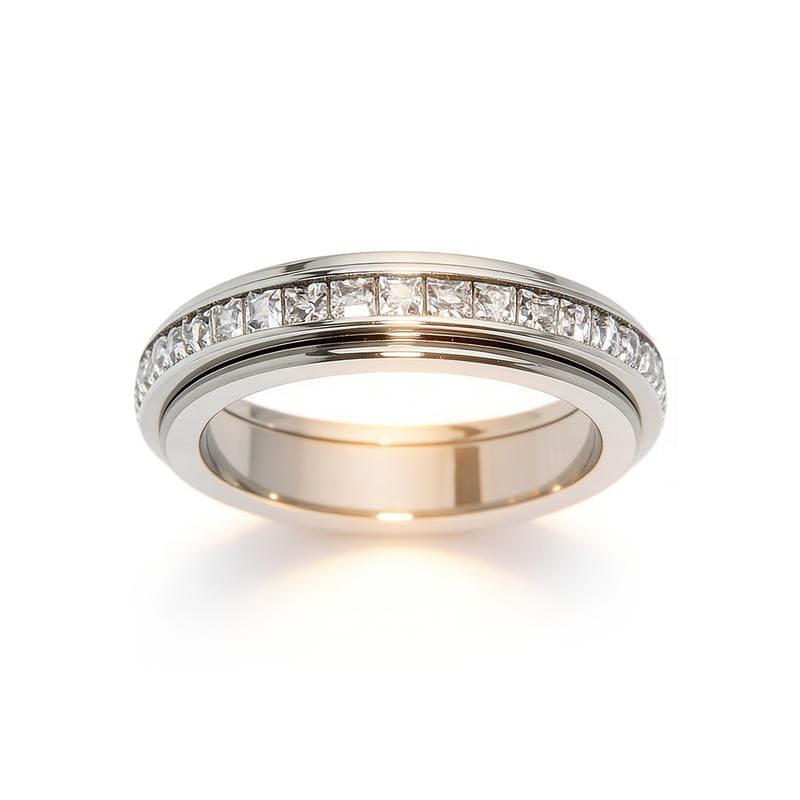 Anti-Anxiety Spinner Ring for Men & Women – Calm & Focus Fidget Band
